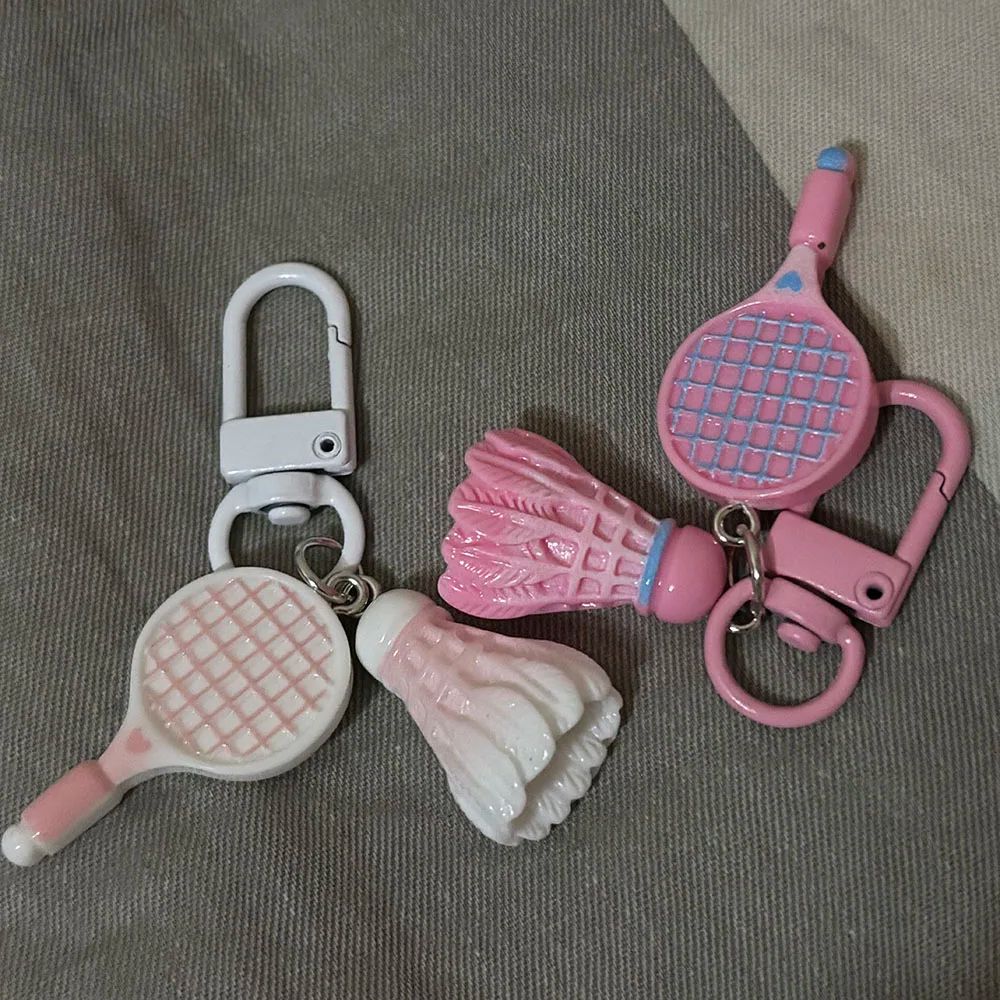 Badminton Bwf - 1pc Simulation Badminton Racket Keychain Personality