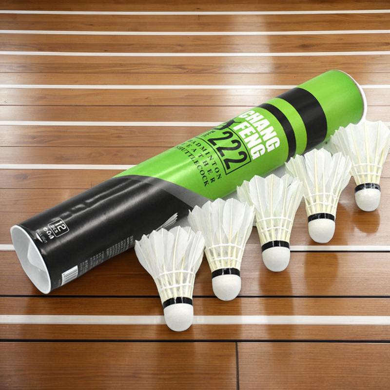 Badminton Bwf - 12PC Durable Badminton Shuttlecock Duck Feather