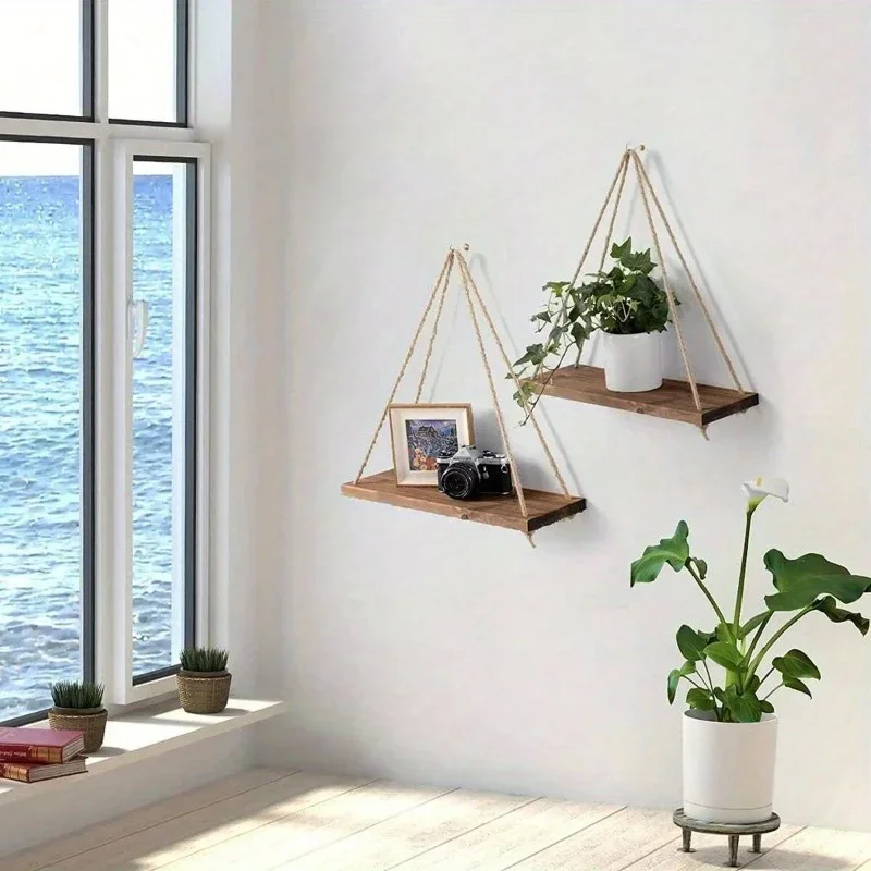 1PC Wooden Swing Hanging Hemp  - đánh giá và giá Badminton Live
