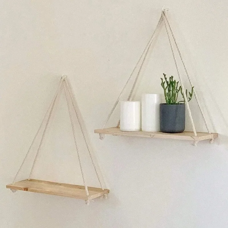 1PC Wooden Swing Hanging Hemp  - đánh giá và giá Badminton Live
