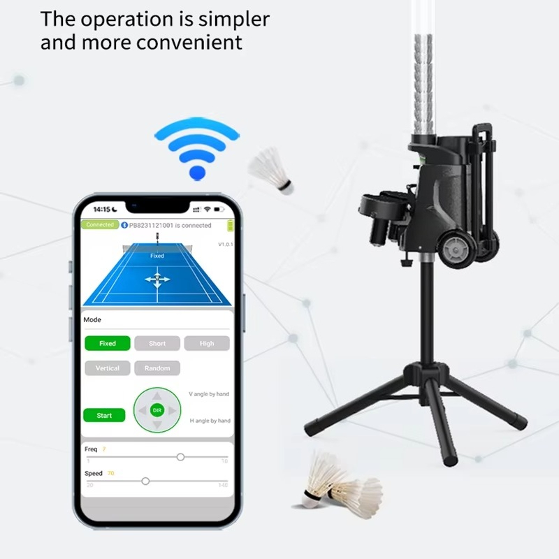 New Arrival Portable Mini Badm - đánh giá và giá Feeder Machine Badminton