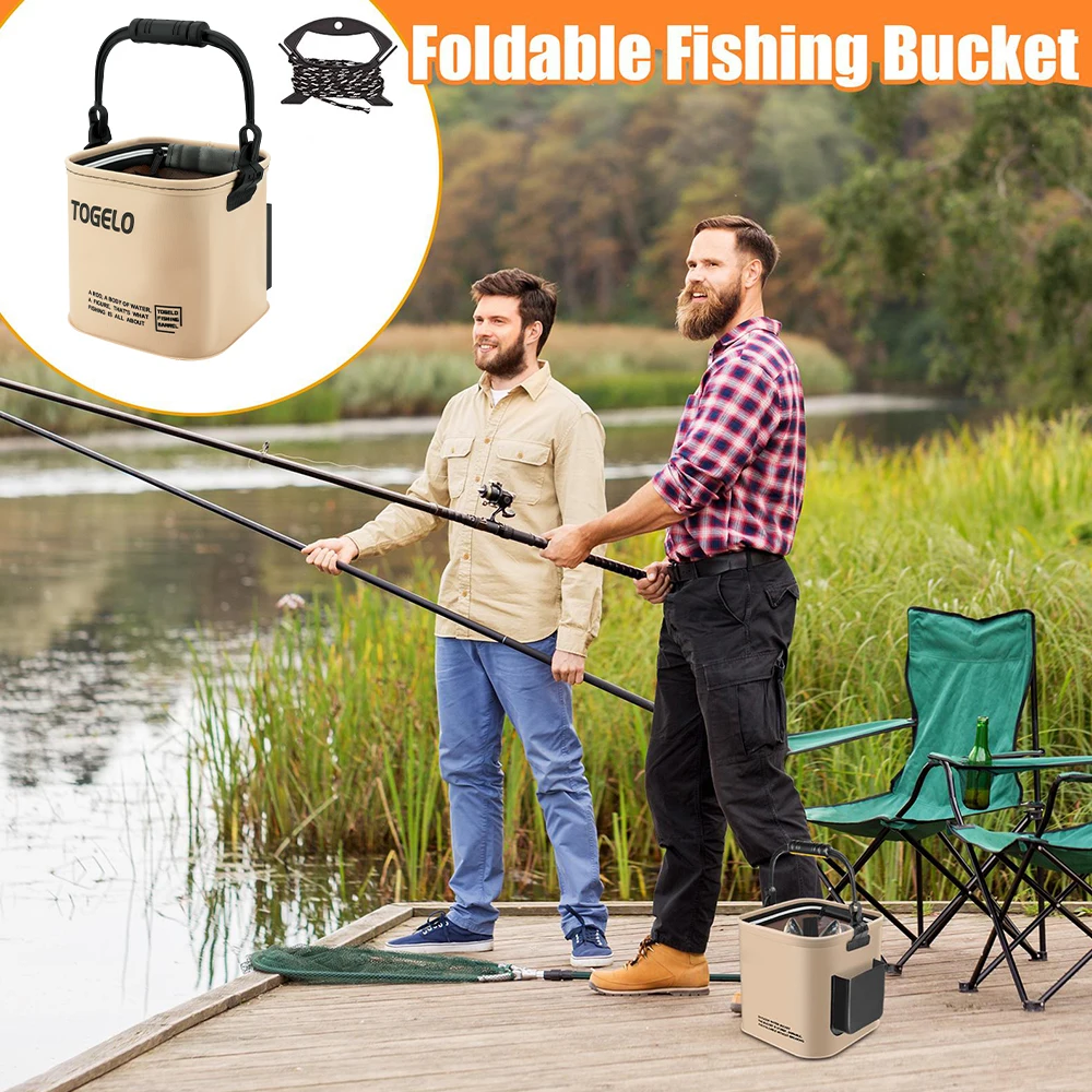 Outdoor Fishing Bucket Foldabl - đánh giá và giá Badminton Live
