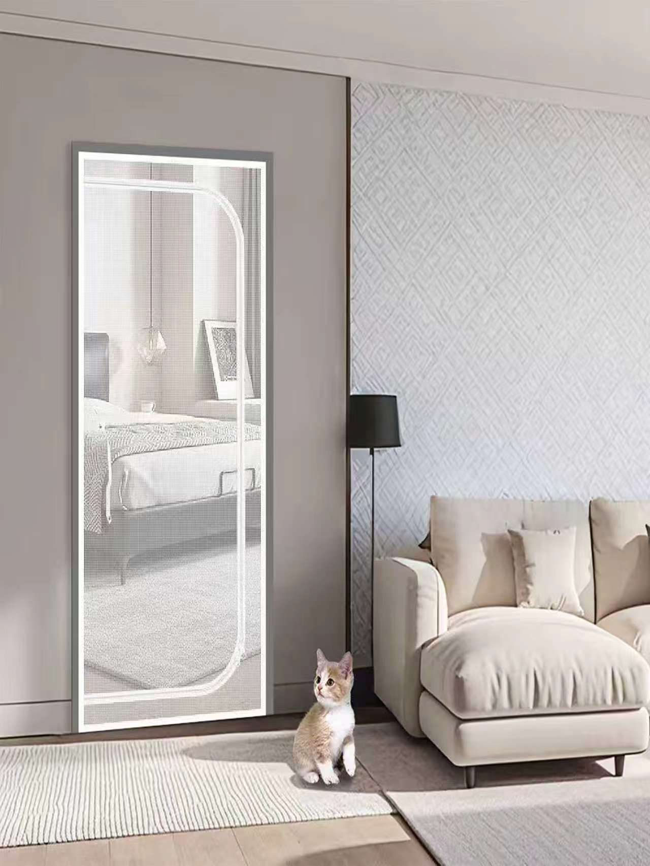 Zipper Screen Door Net D-Shape - đánh giá và giá Badminton Live
