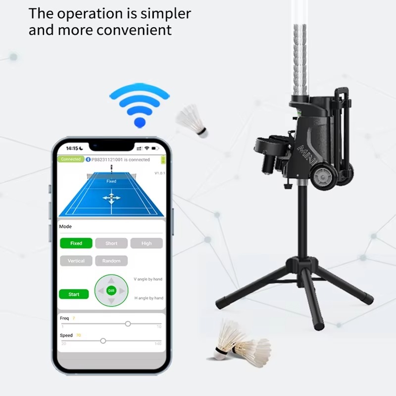 New Arrival Portable Mini Badm - đánh giá và giá Feeder Machine Badminton