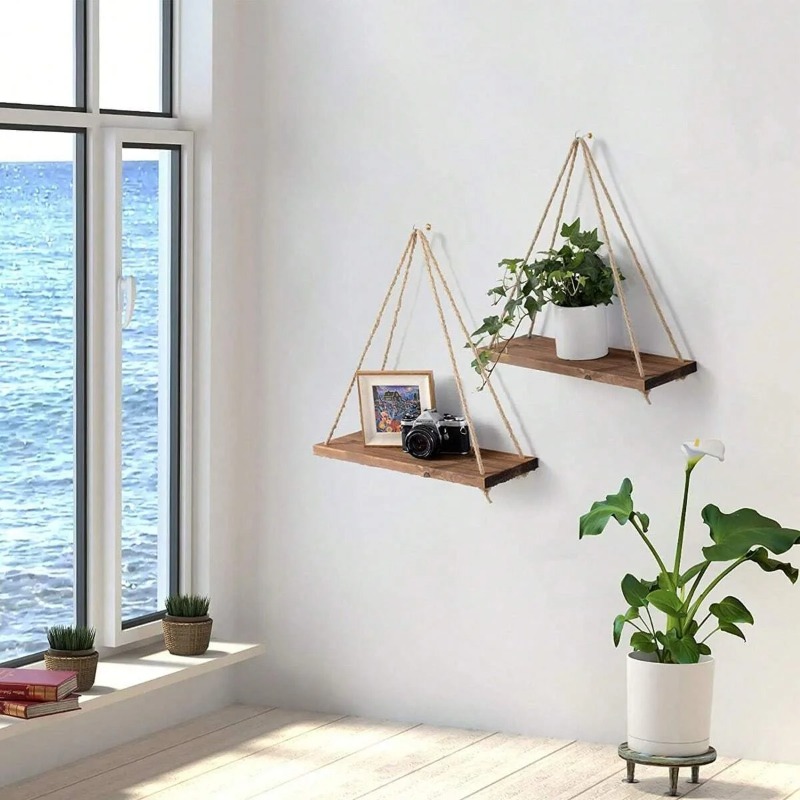 1PC Wooden Swing Hanging Hemp  - đánh giá và giá Badminton Live