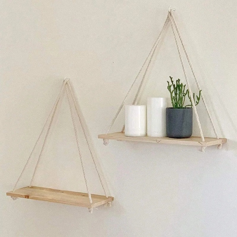 1PC Wooden Swing Hanging Hemp  - đánh giá và giá Badminton Live